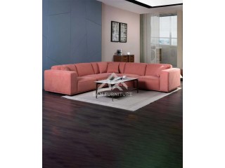Modern Fabric L Shape Sectional Sofa Living Room Modular Sofa