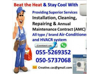 Low cost ac services 055-5269352 maintenance clean ajman repair ducting gas fixing handyman split