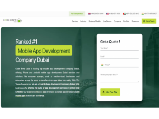 Unique Solutions For Mobile App Development Dubai - Code Brew Labs