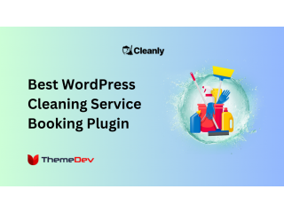 Cleanly - WordPress Cleaning Service Booking Plugin.
