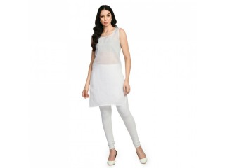 White Cotton Camisole for Women at Rs.299/-