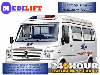 Medilift Road Ambulance Service in Kankarbagh, Patna at the Cheapest Price