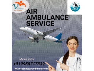 Book Air Ambulance Service in Goa by Vedanta with Special ICU Care