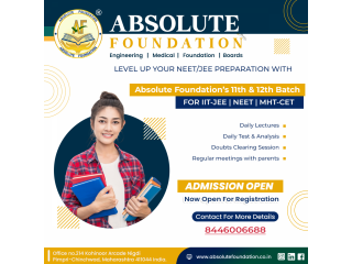 Best IIT JEE NEET Classes in PCMC, Pune | Absolute  Foundation