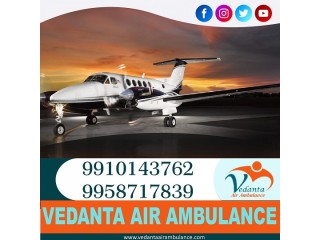 Take Air Ambulance Service in Muzaffarpur by Vedanta with highly Experienced Medical Team