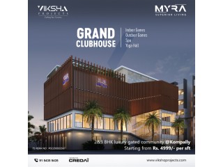 2 BHK flats for sale in Kompally | Myra Project