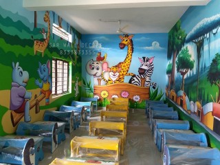 Play School Wall Painting In Hyderabad