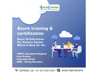 We offer the best Azure cloud training certifications