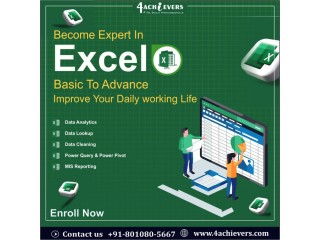 Our Excel VBA online courses are offered by 4Achievers