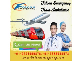 Safe Patient Transfer is offered in an Emergency by Falcon Train Ambulance Services in Patna