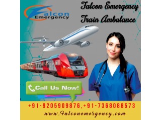 Falcon Train Ambulance in Guwahati Delivers Emergency Medical Transport without Complications