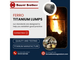 Premium Ferro Titanium Lumps for Industrial Use