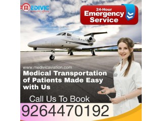 Acquire the Commendable Air Ambulance in Guwahati with ICU Setup by Medivic