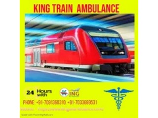 Get Country Best Train Ambulance Services in Patna with ICU Setup by King