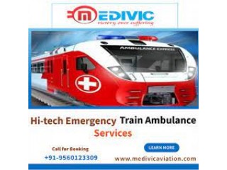 Medivic Aviation Train Ambulance Service Vellore with Latest Medical Curative Setup