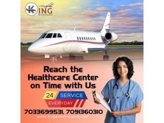 Hire Impeccable Air Ambulance Service in Ranchi by King