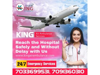 Hire ICU Support World-Class Air Ambulance Service in Raipur by King