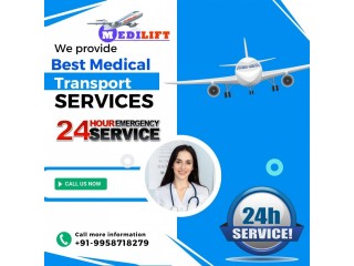 Take Air Ambulance in Guwahati with Specialist Doctor via Medilift