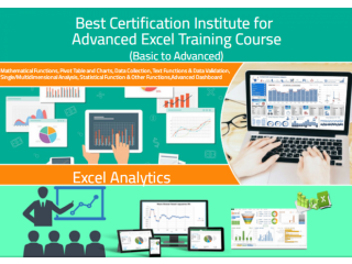 Advanced Excel Certification in Delhi, Best Data Analytics Course with 100% Job, Free SQL, Python Certification, Offer till Feb 23,