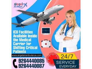 Get the Useful Patient Rescue Alternative Air Ambulance Services in Dibrugarh by Angel