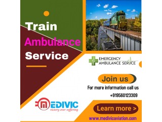 Medivic Aviation Train Ambulance Service in Guwahati with High Technique and Modern Medical Tools