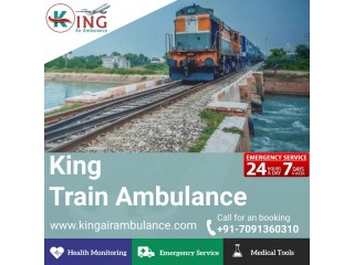King Train Ambulance Service in Kolkata with All Medical Facilities for Patient
