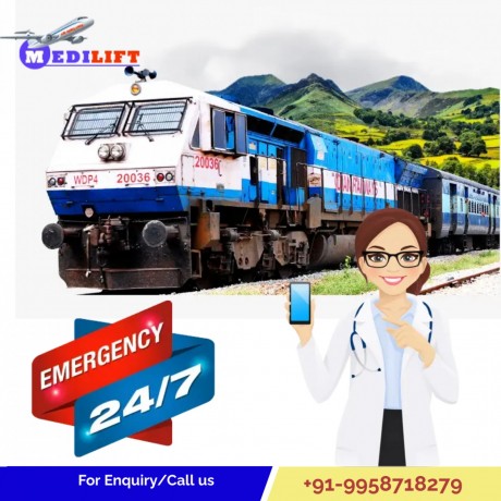 medilift-train-ambulance-service-in-kolkata-with-a-highly-professional-healthcare-unit-big-0
