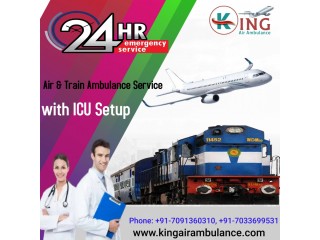 King Train Ambulance Services in Bhopal with a Highly Professional Medical Crew