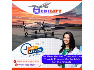 Cheapest Air Ambulance Services from Kolkata to Delhi by Medilift