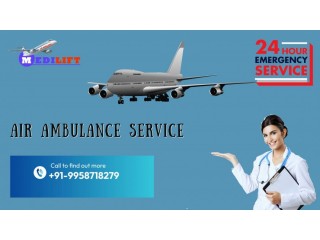Medilift Air Ambulance from Raipur to Delhi with Full Medical Facilities