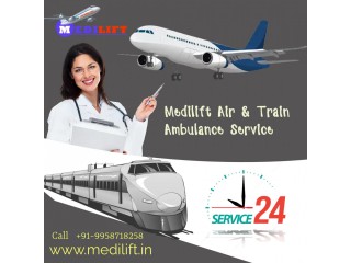 Medilift Train Ambulance in Delhi with Superior Medical Support
