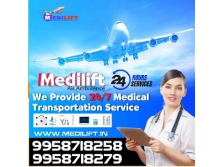 Superior Medilift Air Ambulance Service from Kolkata to Delhi at Reasonable Concern