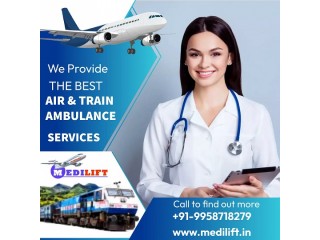 Medilift Air Ambulance Service from Lucknow to Delhi is Available with Advanced Medical Support