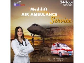 Utilize Quickest Air Ambulance Service from Kolkata to Delhi by Medilift with Superlative Medical Assistance