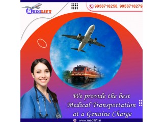Medilift Train Ambulance Service in Ranchi with the Well-Expert Medical Team