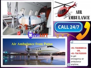 Cheapest Air Ambulance from Patna to Kolkata by Medilift