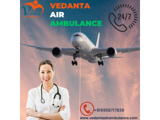 Vedanta Air Ambulance in Imphal with Advanced Ventilator Setup
