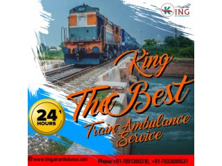 King Train Ambulance Services in Guwahati with Hi-Tech Medical Equipment