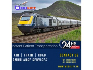 Medilift Train Ambulance in Patna with Safe Medical Transportation