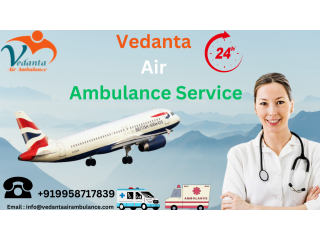Hire Air Ambulance in Goa  with Specialized Medical Team by Vedanta