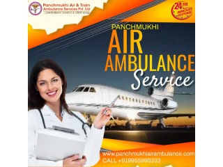 Get Less Expensive Charter Air Ambulance Services in Dibrugarh by Panchmukhi