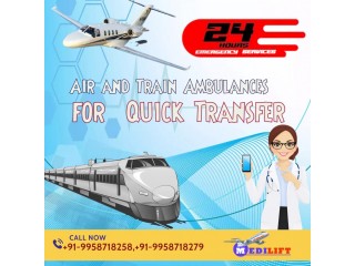Medilift Train Ambulance Service in Patna with Life Support Medical Facility