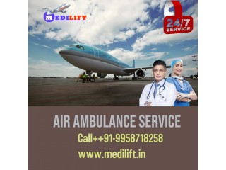 Gain Air Ambulance Service in Ranchi by Medilift with a highly Experienced Medical Crew