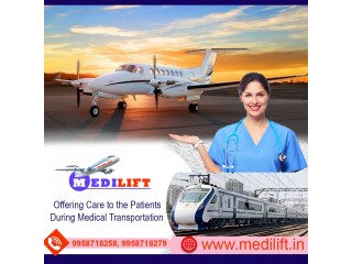 Utilize Air Ambulance Service in Patna by Medilift with highly Qualified Medical Personnel