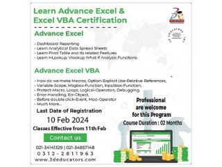 Elevate your Excel skills with our Advanced Excel and Excel VBA Training!