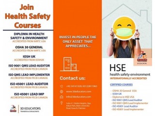 Diploma In Health Safety Environment USA Accredited. This “Diploma in Health Safety & Environment” training