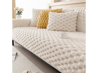 Thicken Plush Sofa Cushion Winter Warm Sofas Mat Towel Anti-slip