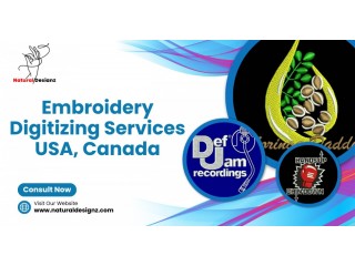 Embroidery Digitizing Service In USA : Natural Designz