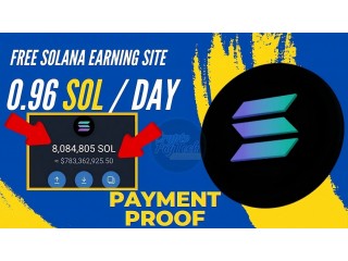 Claim 0.96SOL Per 60mins - FREE SOLANA 2024 (????PROOF) - No Mining or Investment.