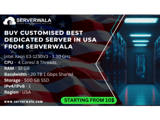 Buy Customised Best Dedicated Server in USA From Serverwala